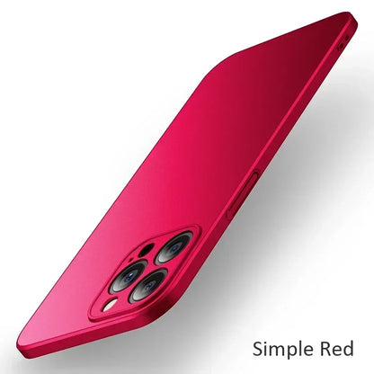 iPhone 17/16/15/14 Pro Max Slim Matte Shockproof Case Cover