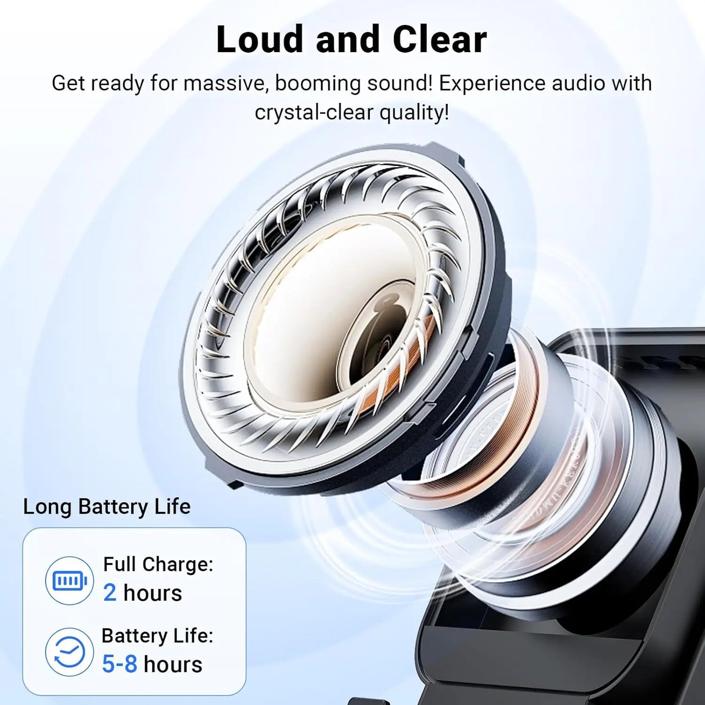 5-in-1 Universal Wireless Bluetooth Speaker Phone Stand with RGB Light