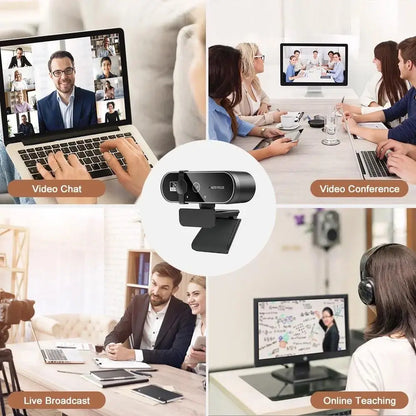 4K Webcam with Autofocus & Microphone for PC, Laptop & Streaming