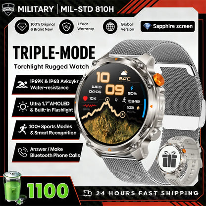 T-Rex 3 Ultra GPS Smart Watch for Men – Waterproof Sports Tracker