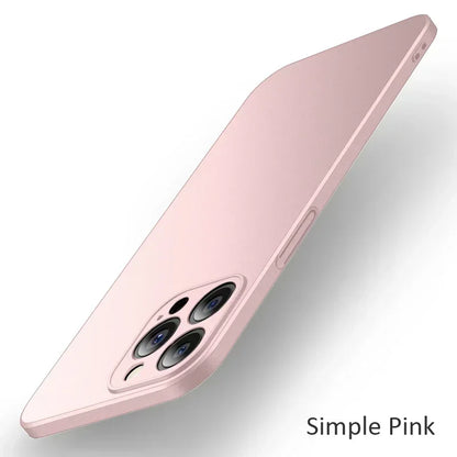 iPhone 17/16/15/14 Pro Max Slim Matte Shockproof Case Cover