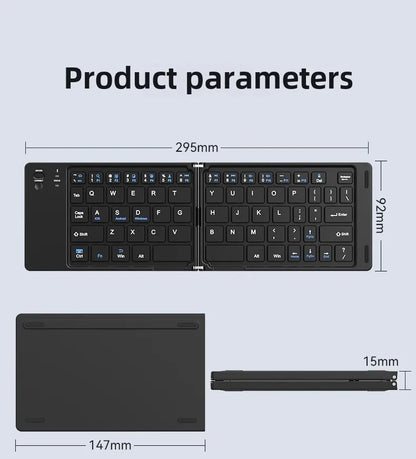 Foldable Bluetooth Keyboard for iOS, Android & Windows