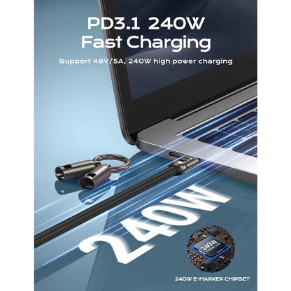 240W USB-C Lanyard Fast Charging Cable | PD 5A Quick Charge