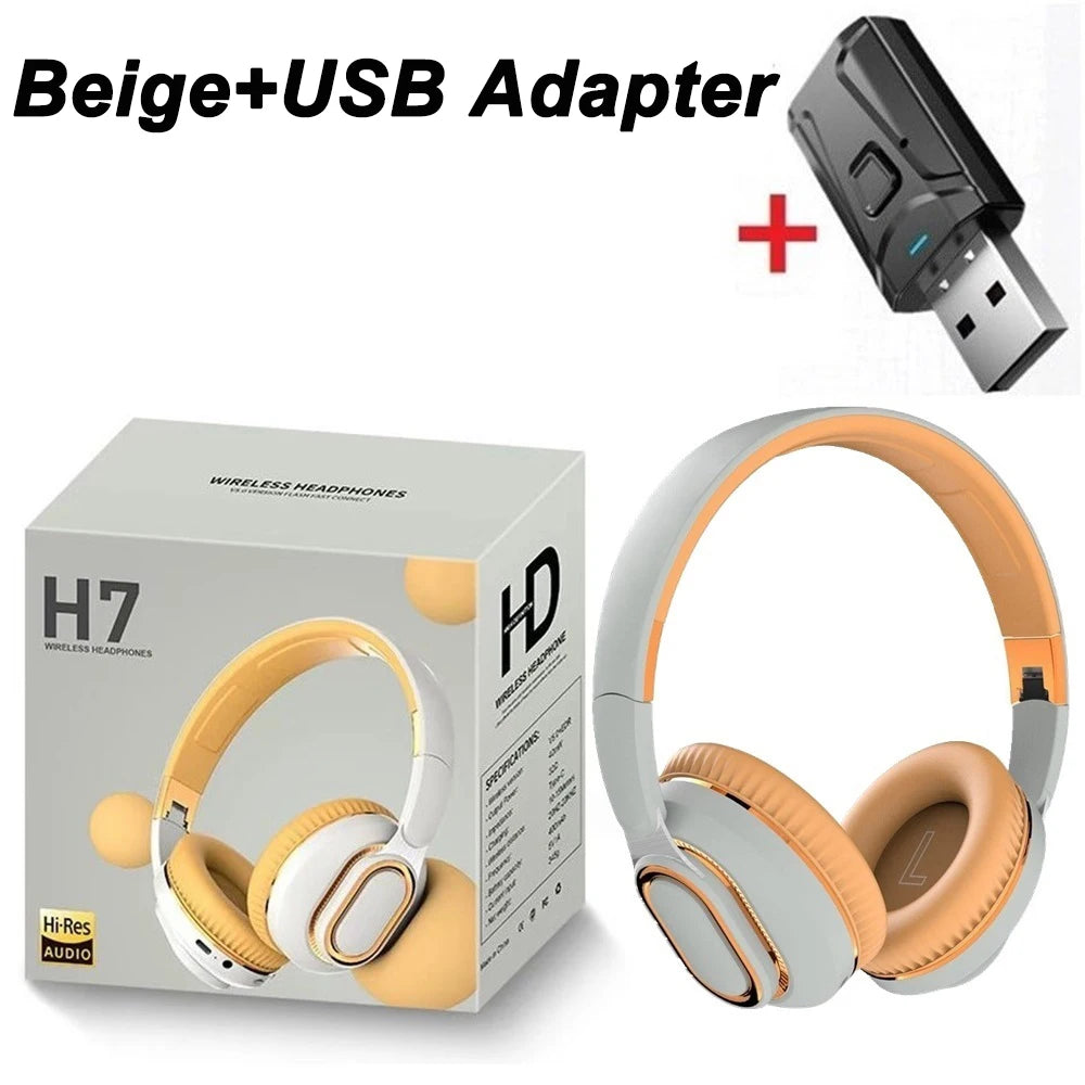 Bluetooth TV Headphones with USB Adapter & Mic