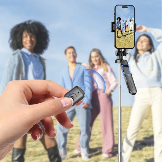 MEUYAG 1708mm Selfie Stick Tripod with Fill Light & Bluetooth Remote