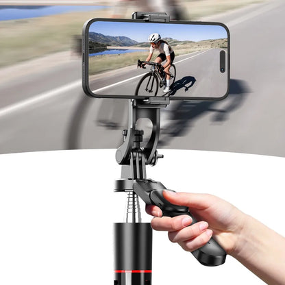 MEUYAG 1708mm Selfie Stick Tripod with Fill Light & Bluetooth Remote