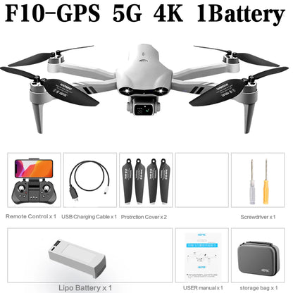 4DRC F10 GPS 6K HD Foldable RC Drone with 2KM Range