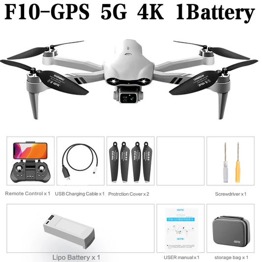 4DRC F10 GPS 6K HD Foldable RC Drone with 2KM Range