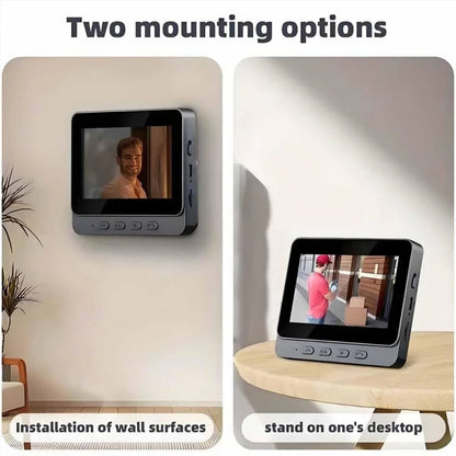 Smart WiFi Video Doorbell with 4.3" HD Screen & Night Vision