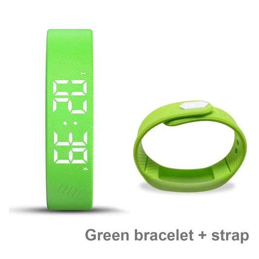 LED Smart Fitness Bracelet – Waterproof Activity Tracker with Pedometer