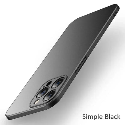iPhone 17/16/15/14 Pro Max Slim Matte Shockproof Case Cover