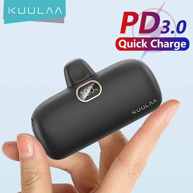 KUULAA 5000mAh Mini Power Bank – Fast Charging Portable Charger