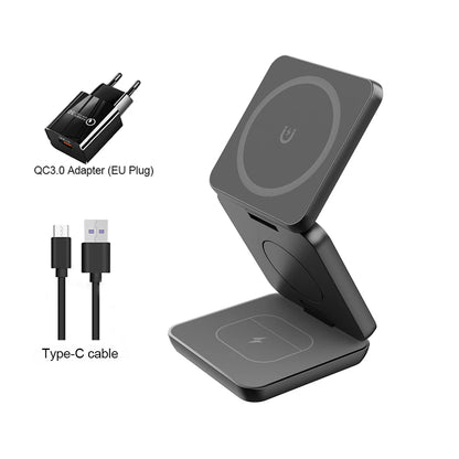 3-in-1 Magnetic Wireless Charging Station