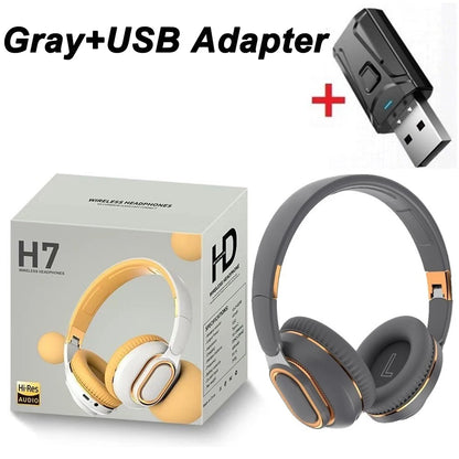 Bluetooth TV Headphones with USB Adapter & Mic