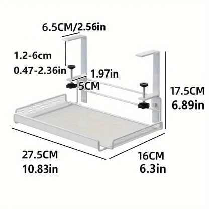 Under Desk Cable Management Tray – No Drill Steel