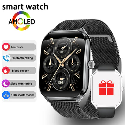 Ultra-Thin AMOLED Smart Watch – 1.96" HD Display & Bluetooth Calling