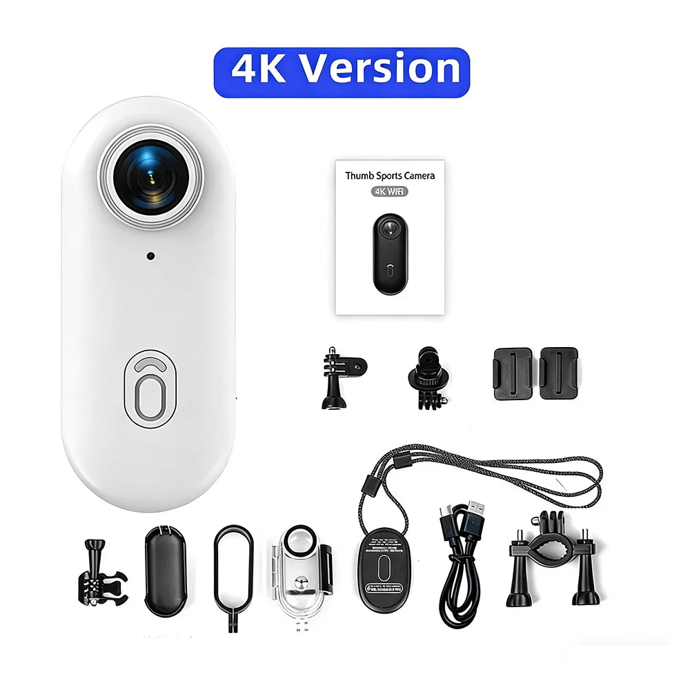 4K HD Mini WiFi Action Camera for Motorcycle, Bike & Body POV Recording