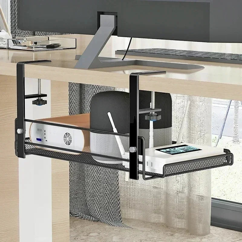 Under Desk Cable Management Tray – No Drill Steel