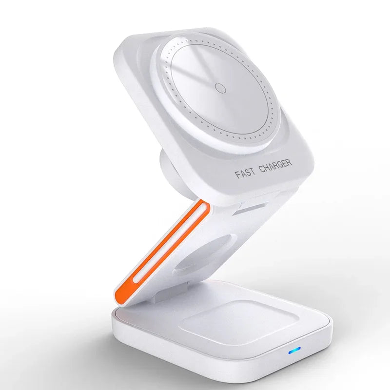 3-in-1 Foldable Wireless Charging Station for iPhone, Apple Watch & AirPods