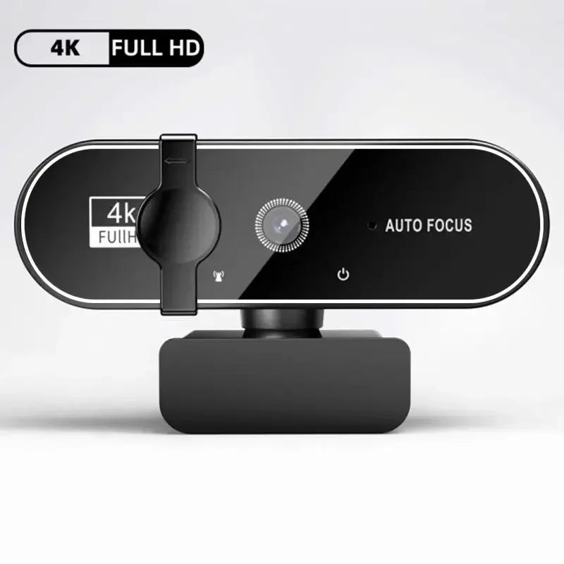 4K Webcam with Autofocus & Microphone for PC, Laptop & Streaming