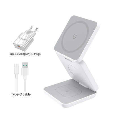3-in-1 Magnetic Wireless Charging Station