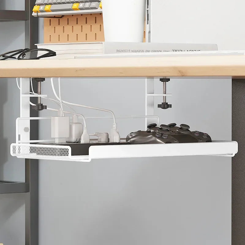 Under Desk Cable Management Tray – No Drill Steel