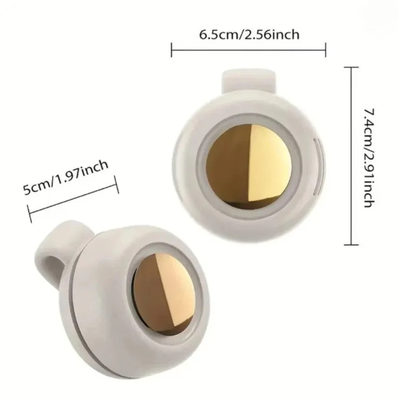 Portable Mini Bladeless Fan – USB Rechargeable 3-Speed Clip-On Waist & Shirt Cooling Fan