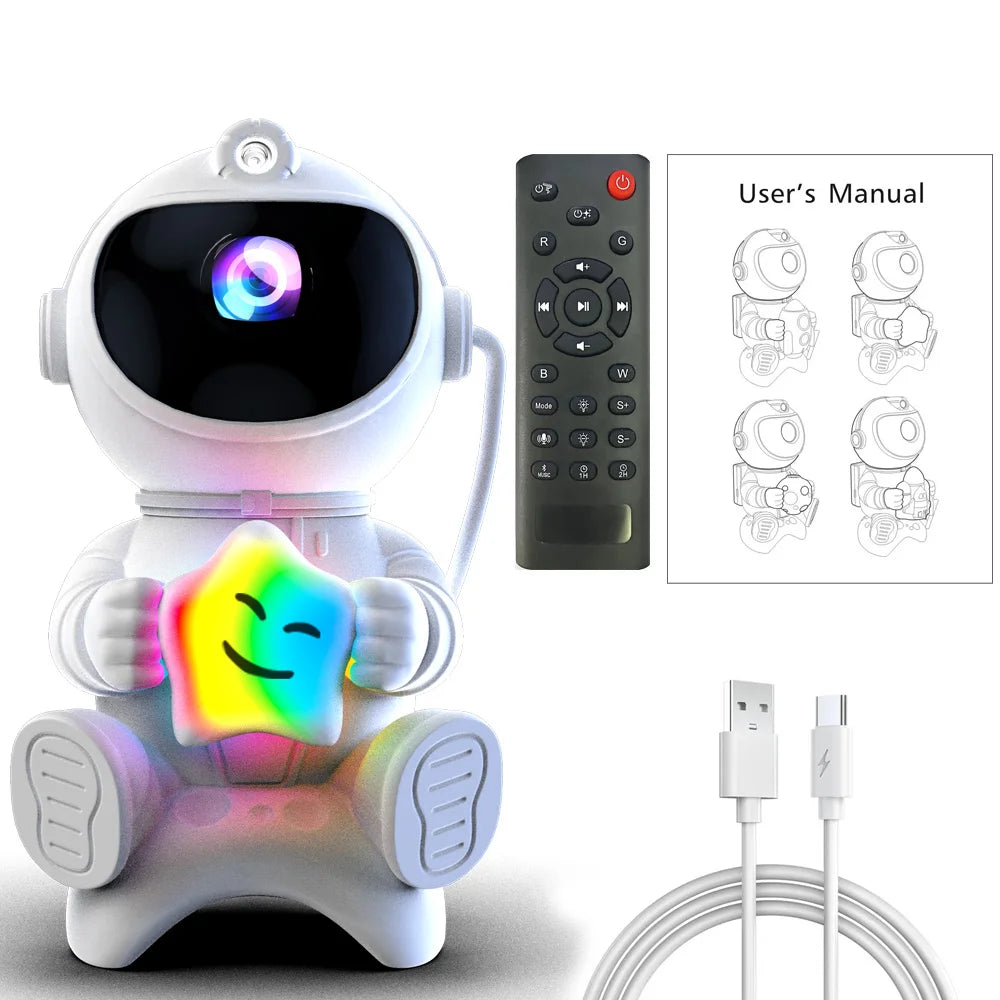 Astronaut LED Star Projector Night Light Bluetooth Speaker Galaxy Starry Sky Lamp