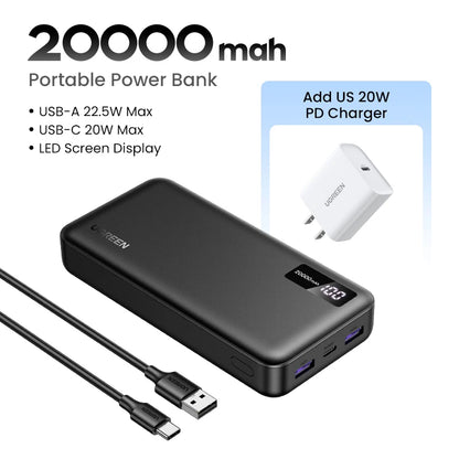 20000mAh PD 20W Fast Charge Power Bank