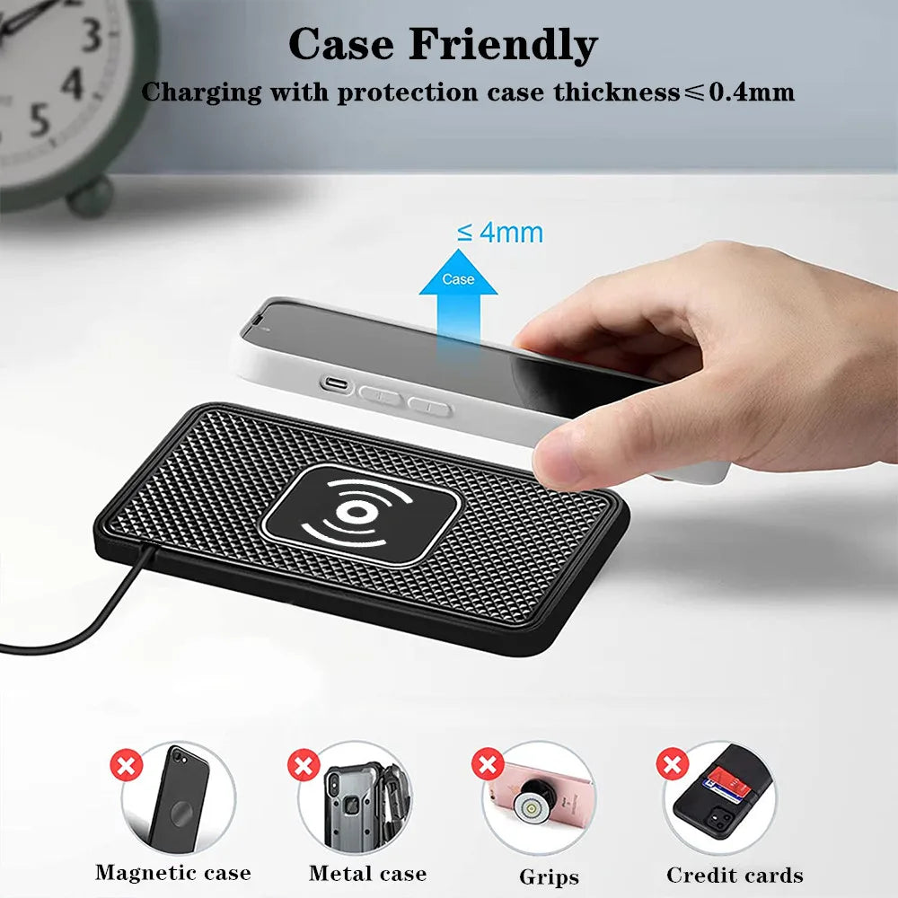 MagSafe Wireless Car Charger 15W Fast Charging Mount for iPhone 16/15/14/13/12 & Samsung S24/S23