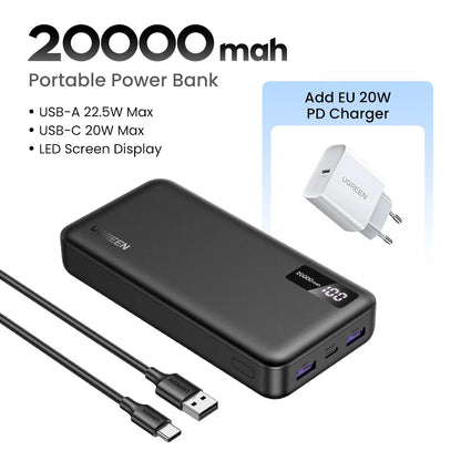 20000mAh PD 20W Fast Charge Power Bank