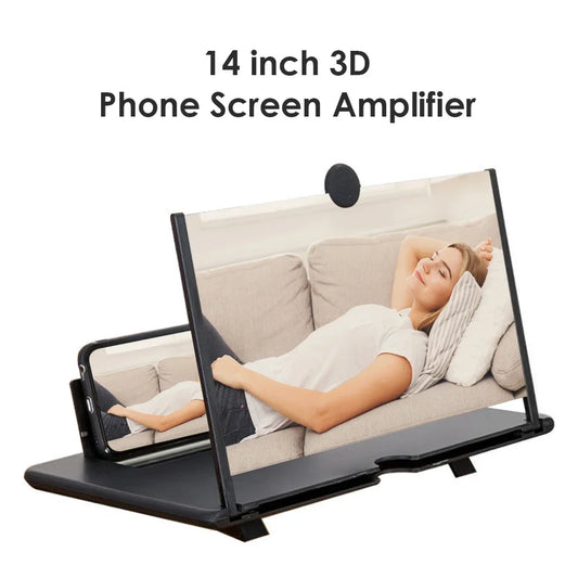 14" 3D HD Foldable Phone Screen Magnifier