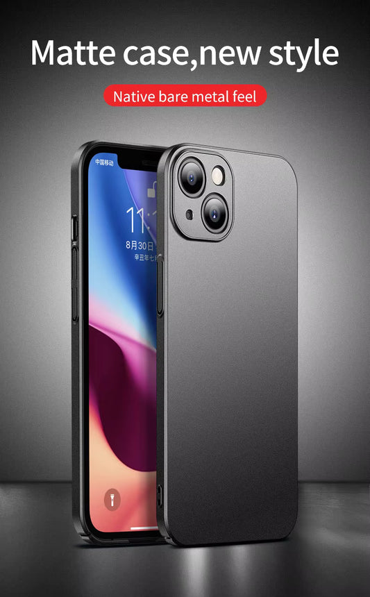 iPhone 17/16/15/14 Pro Max Slim Matte Shockproof Case Cover