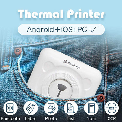 Portable Mini Pocket Thermal Bluetooth Printer
